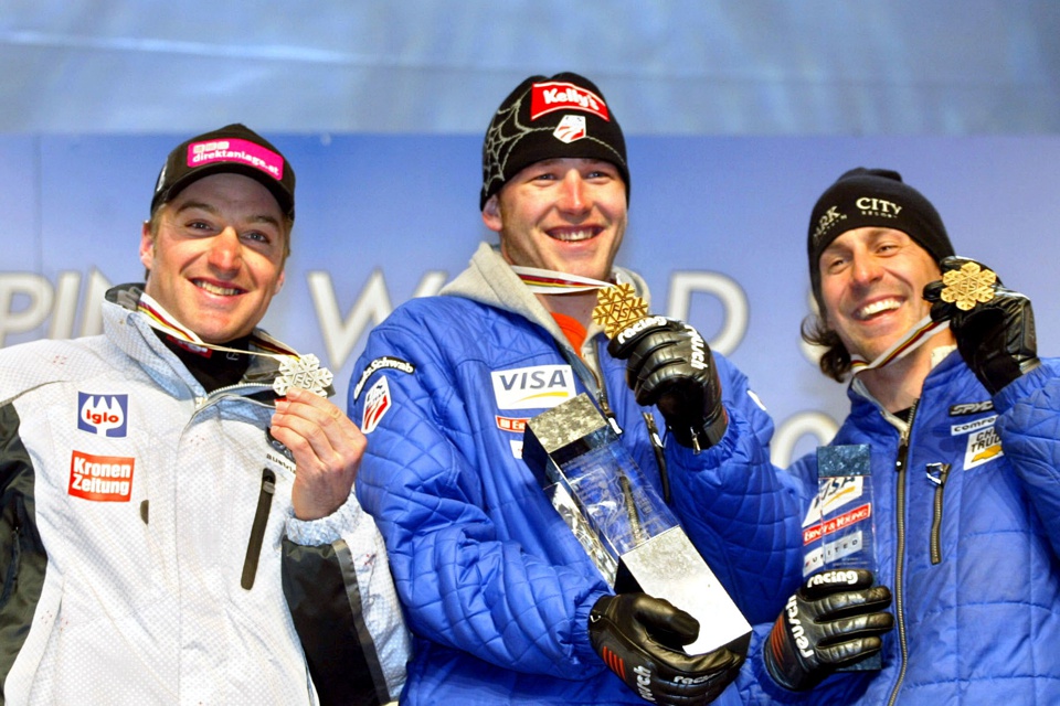 WM St. Moritz 2003 mit Bode Miller und Erik Schlopy © GEPA pictures / Hans Simonlehner